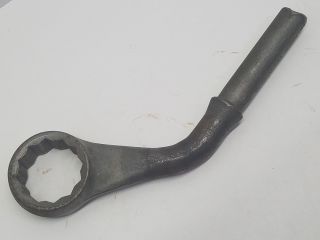 Vtg Snap On Box End Tubular Wrench Curved Handle 1 5/8 Xh152a Usa Slug Striker
