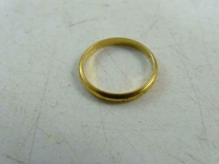 Vintage 14k Solid Yellow Gold Ladies Wedding Ring Engagement 1.  5 Grams Size 6