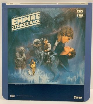 Vintage 1984 Star Wars The Empire Strikes Back Ced Selectavision Video Disc Rare