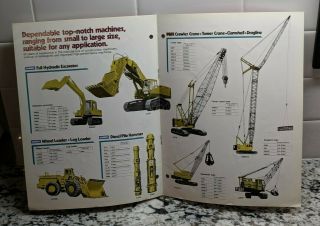 Vintage P&H Kobelco Construction & Mining Equipment Shovel Truck Crane Brochure 2
