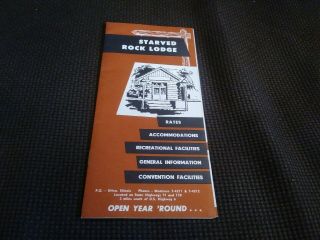 Vintage Brochure For Starved Rock Lodge State Park Ottawa Illinois