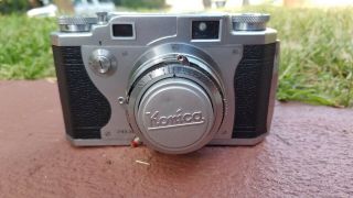 Vintage Konica Ii 35mm Film Camera Konirapid S Lens
