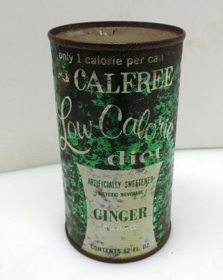 Vintage Cal Low Calorie Diet Ginger Ale Soda Pop Can Coldwell Buffalo Ny