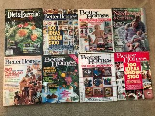 8 Vintage Better Homes And Gardens Magazines