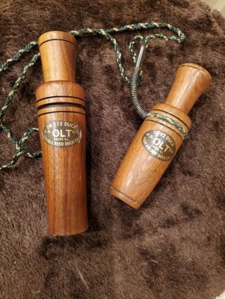 Vintage P.  S.  Olt Duck Calls Dr115 & Rare Is - 92 High Volume Duck Call