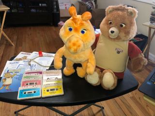Teddy Ruxpin & Grubby 7 Tapes Fan Club Card & More Vintage