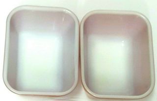 VINTAGE 1950s PYREX Set Of Two 1 1/2 Cups Red Refrigerator Dish With One Lid 3