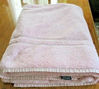 Vtg Ralph Lauren Bath Sheet / Beach Towel 43 " X 76 " Dusty Pink Large
