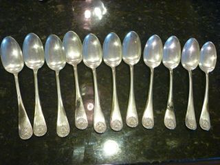 Vintage Antique 11 Pc Wm.  Rogers Mfg.  Co.  Flatware Spoons Circa Early 1900 