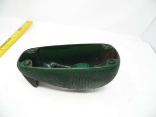 Vintage Green Scotch Art Deco Tape Dispenser Whale Tail Cast Iron Industrial 6LB 3