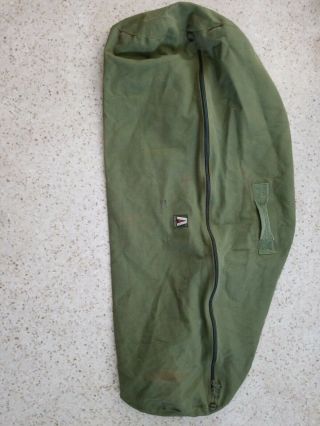 Vintage Academy Broadway X Large Canvas Duffel Bag 48 " Wow Huge And Rare Green