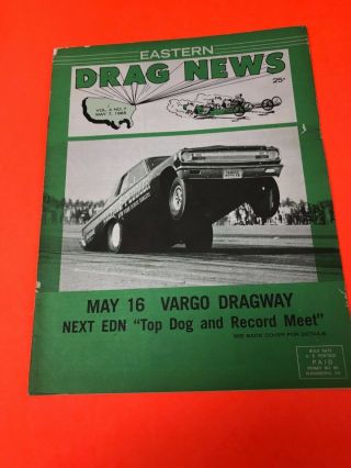 Vintage May 1965 Eastern Drag News Vol.  4,  No.  7