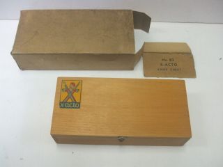 Vintage X - Acto Knife Chest Set 82 - With Box