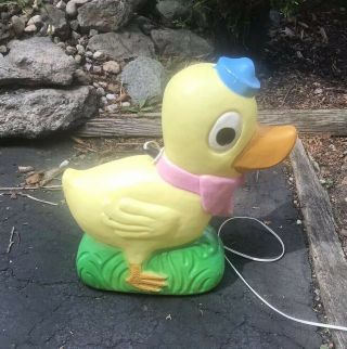 Vintage Union Easter Duck Blow Mold Lawn Decoration Don Featherstone