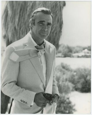 James Bond 007 Spy Sean Connery Diamonds Are Forever 1971 Vintage Photograph