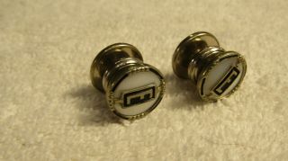 B & W Co Kum - A - Part Kuff Buttons Cuff Links Patent 1923 Mother Pearl E Set