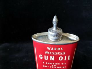 Vintage NOS Wards Western Field Gun Oil Can - Lead Spout - Cleaning Kit 7