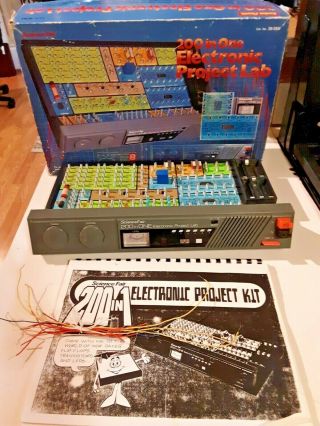Vintage Radio Shack Science Fair 200 In One Electronic Project Lab 28 - 265