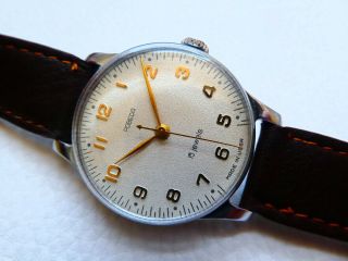 Very rare Vintage 1MY3 POBEDA Men ' s dress watch from the 1960 ' s years 3