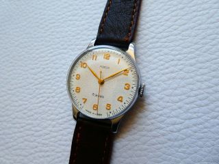 Very rare Vintage 1MY3 POBEDA Men ' s dress watch from the 1960 ' s years 5