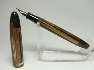 Vintage Early 50´s Fountain Pen 14ct Flexy F Nib Freshly Serviced