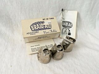 Vintage 3 Braid Aid Adjustable Box Papers Pembroke Mass
