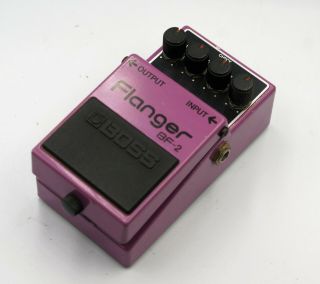 Boss Bf - 2 Bf2 Flanger 1982 Vintage Guitar Effects Pedal Mij Aca Spec.  Repaired