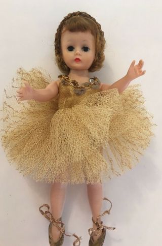 Vintage Madame Alexander Cissette Gold Ballerina Doll