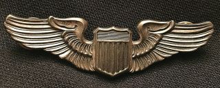 Vintage U.  S.  Army Air Force Pilot Wings Pin Sterling Meyer