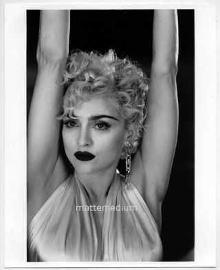 M021b Madonna Vogue Video Vintage 1990s Black White 8x10 Photo Ritts Fincher