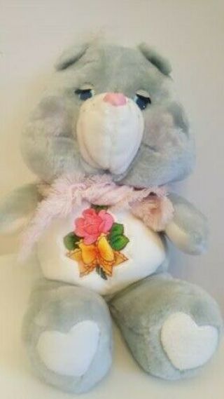 Rare Vintage Care Bears Plush Toy,  Grams Bear,  15 Inches,  Kenner,  1983 Euc