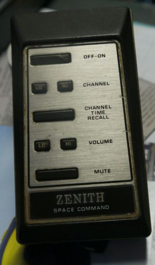 Vintage Zenith Space Command Tv Television Rc Remote Control Controller