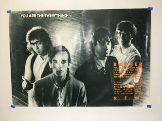 Vintage Rem Poster 1988 You Are The Everything Green 28x21 Michael Stipe R.  E.  M.