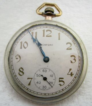 Vintage 12s Rockford Pocket Watch Parts Repair