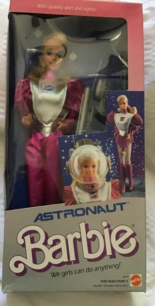 Vtg Astronaut Barbie Doll,  Box,  1985,  2449