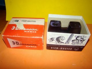 Vintage View - Master Model E 3 - Dimension Viewer W/ Orig Box - Brown Bakelite