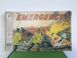 The Emergency Milton Bradley Vintage Board Game 1974 Complete Set