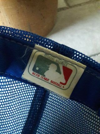 Vintage 1980 ' s LA Dodgers Mesh Trucker Snapback Hat Cap MLB Licensed Sportcap 5