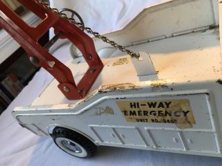 VINTAGE NYLINT FORD EMERGENCY HIGHWAY WRECKER TOW TRUCK 3400 RESTORE OR PARTS 5