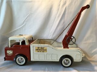 VINTAGE NYLINT FORD EMERGENCY HIGHWAY WRECKER TOW TRUCK 3400 RESTORE OR PARTS 7
