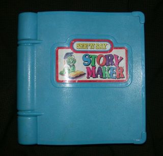 Mattel See N Say Story Maker Vintage 1991 Silly Sentence Electronic Toy Book