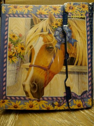Vtg Mead Trapper Keeper The Horse Portfolio Notebook Binder School