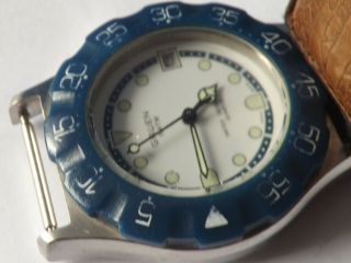 A Vintage Stainless Steel Cased Mid Size Gruen Quartz Watch