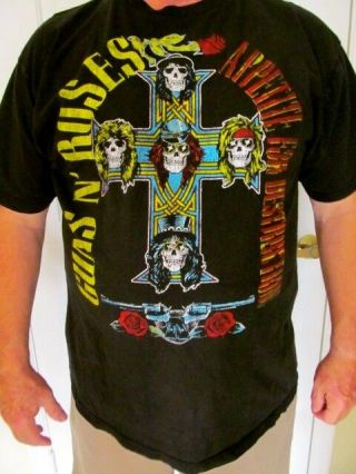 Vintage Guns N Roses Appetite For Destruction Concert T Shirt - Xxl/2xl - Euc