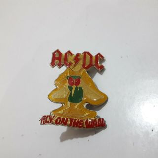 Vintage Ac/dc 80s Badge Pin Acdc Band