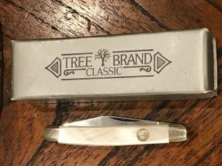 Vintage Boker Tree Brand Mother Of Pearl Pocket Knife - Solingen Germany