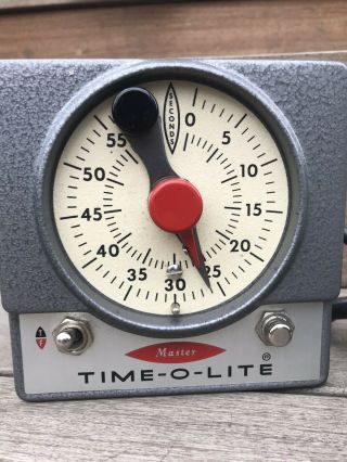 Vintage Master Time - O - Lite Model M - 59 Darkroom Safelight Enlarger Time O Lite 3