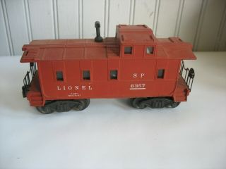 Vintage Lionel O Scale 6357 Southern Pacific Caboose Toy Train Model