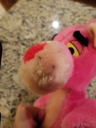 1980 Vintage Mighty Star Plush PINK PANTHER Stuffed Toy Doll 11” 3