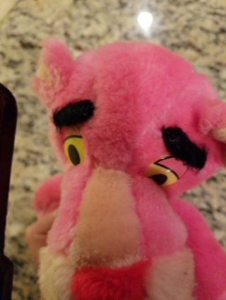 1980 Vintage Mighty Star Plush PINK PANTHER Stuffed Toy Doll 11” 4